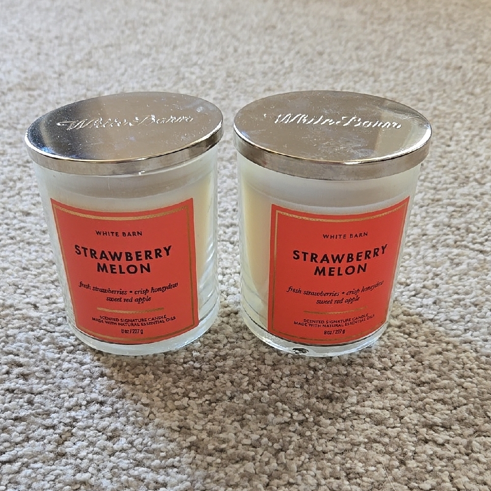 Strawberry Melon Candles Set